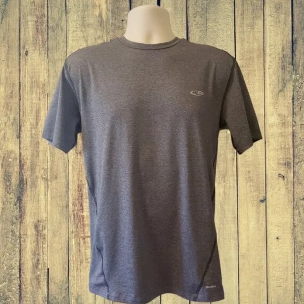 Champion XL Duo Dry Gray Short Sleeve Tshirt Athletic Lightweight Fabric Workout